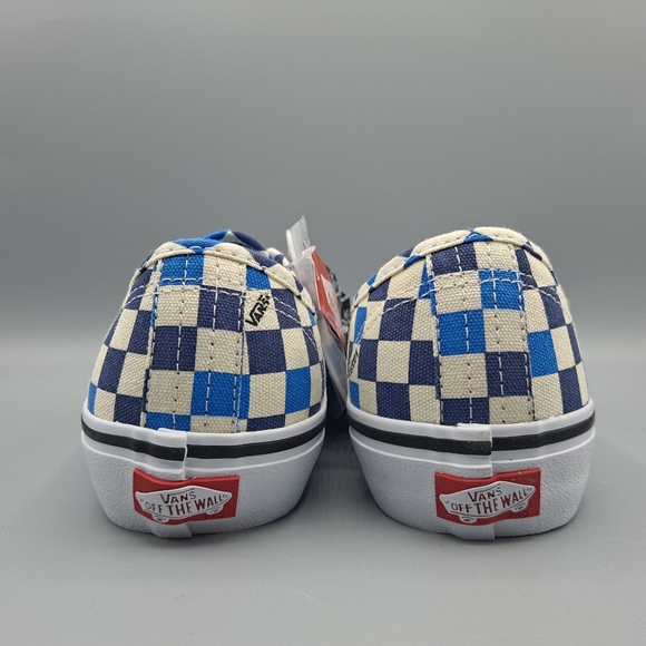 New Vans Authentic Pro Checkerboard Indigo Blue Classic White Men 7= Women's 8.5 - Picture 6 of 11